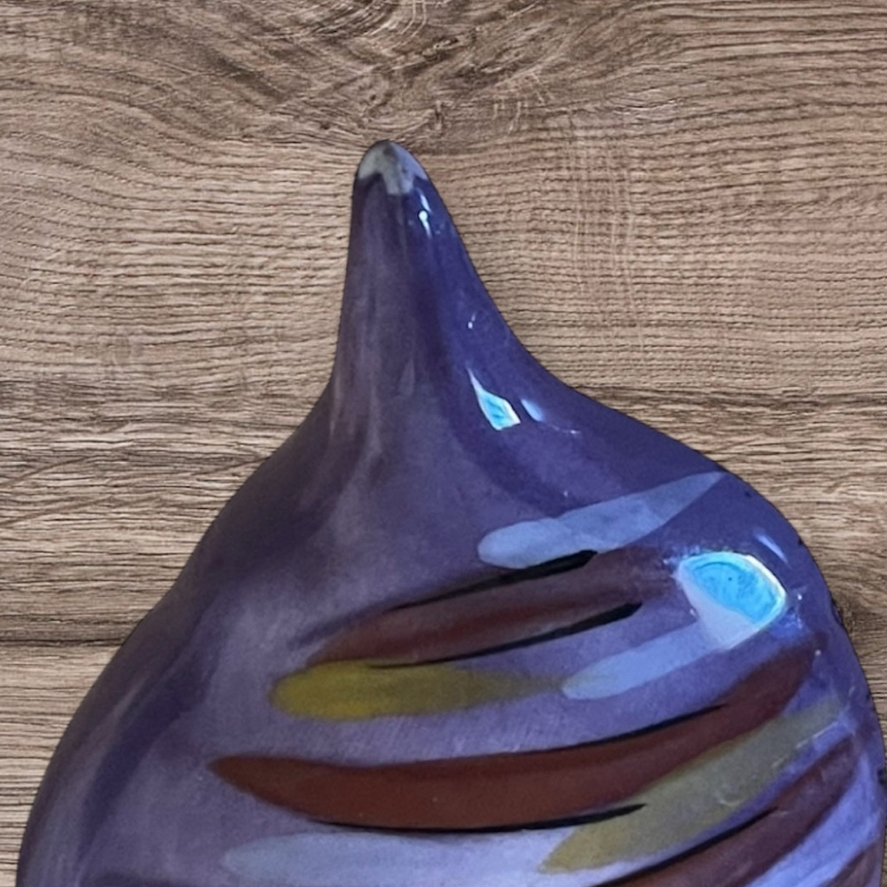 Heather Goldmine Ceramic Painted Carrots & Purple Onions Wooden Salad Set - Picture 6 of 6